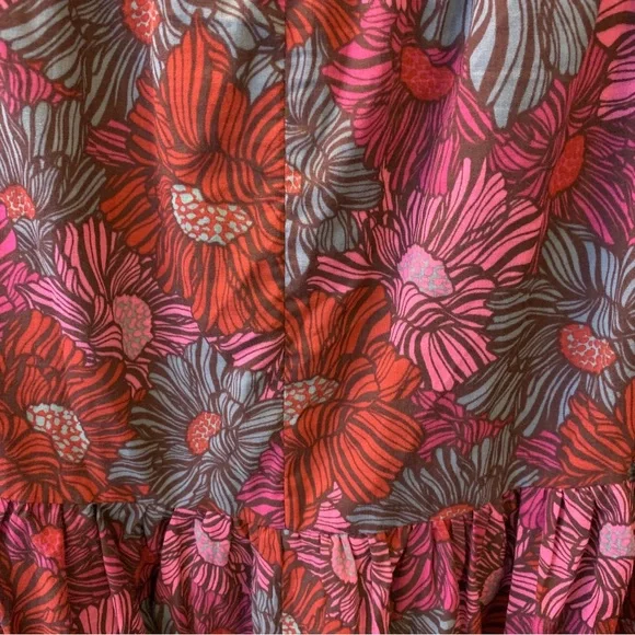 NWT Ruthie Grace Olivaceous Chasing Sunsets Babydoll Floral Autumn Dress - Picture 13 of 13